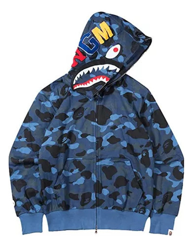 Sudadera Con Capucha Bap Shark Head Con Estampado 3d.