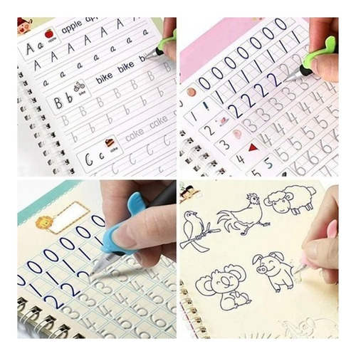 Conjunto De Cuadernos De Caligrafía Mágica Para Niños