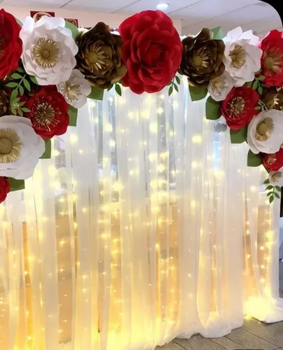 Arco De Flores Gigante De Papel Para Decoración 22 Pzas. Arco De Flores Gigante De Papel Para Decoración 22 Pzas.