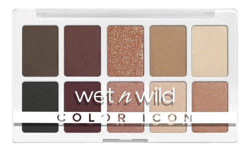 Paleta De Sombras Wet N Wild Color Icon 10 Pan Eyeshadow Color de la sombra 1114073 Nude Awakening