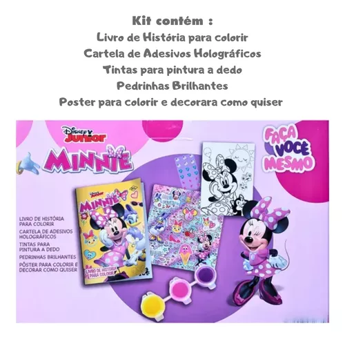 Kit 6 Revistas De Colorir Pintar Atividades Pincesas Disney