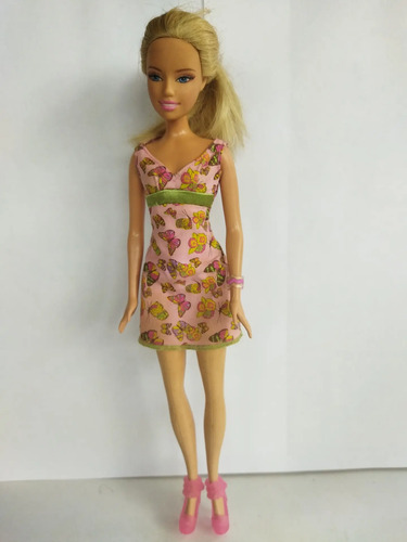 Barbie Vestido Rosa Mariposa Tacones Rosa 2006 | MercadoLibre