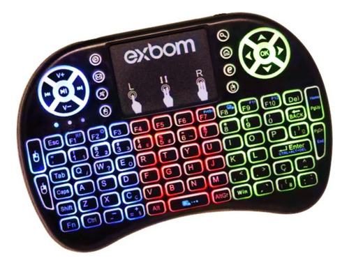 Mini Teclado Sem Fio Para Televisão Computador Xbox Tablet