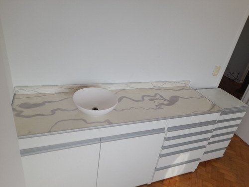 Mueble Odontologia Estetica Revestida En Pvc Simil Marmol