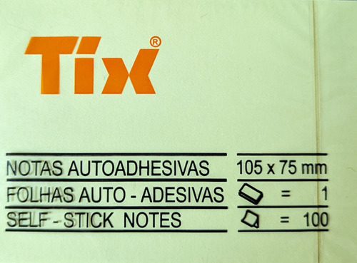 Taco Tix Notas Autoadhesivas 105 X 75 Mm 100 Unidades