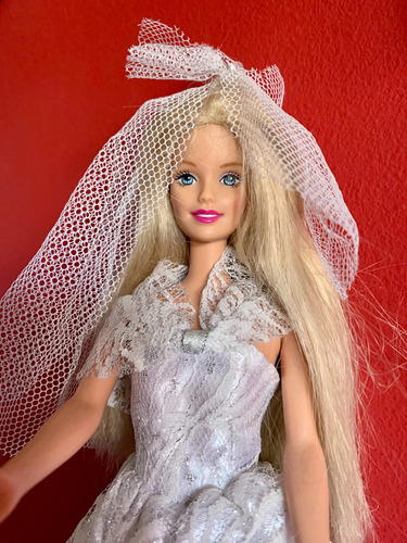 Muñecas Barbie Novia Originales Años 90 + Zapatitos Blancos