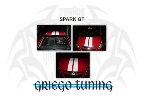 Tuning Auto / Adhesivos Franjas Chevrolet Agile - Spark Gt