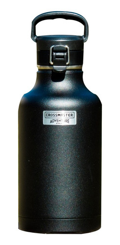 Imagen 2 de 4 de Termo Growler Cerveza Crossmaster 24 Hs Frio 1,9l Inox. Color Negro