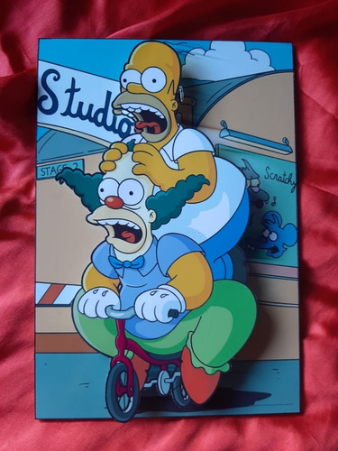 Los Simpsons Cuadro 30 X 20 3d 66