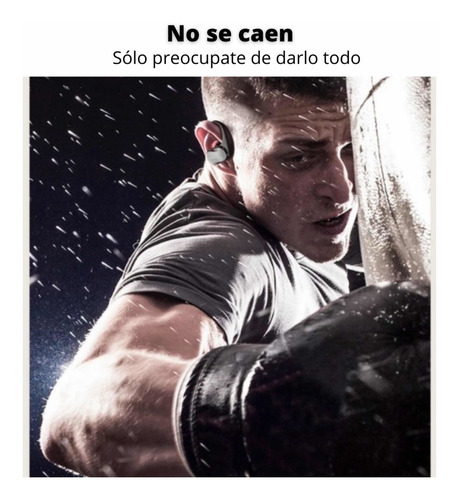 Imagen 6 de 10 de Audífonos Bluetooth Anticaídas Para Deportes iPhone Android