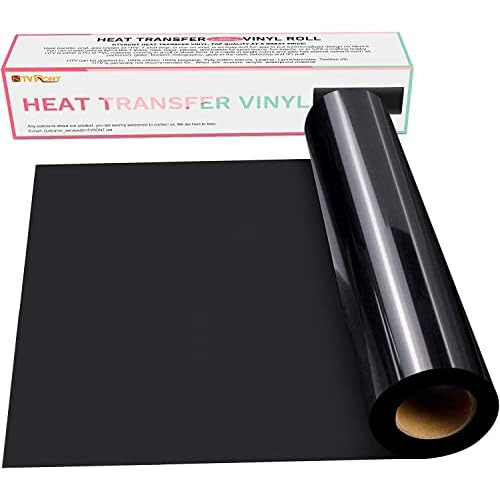 Rollos De Vinilo De Transferencia De Calor Htv Negro, 1...