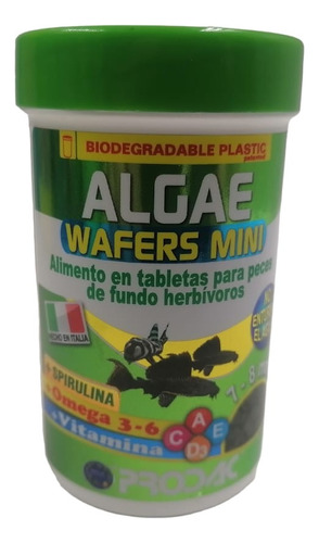 Prodac Alimento Algae Wafers Mini 50g Acuario Peces Pecera