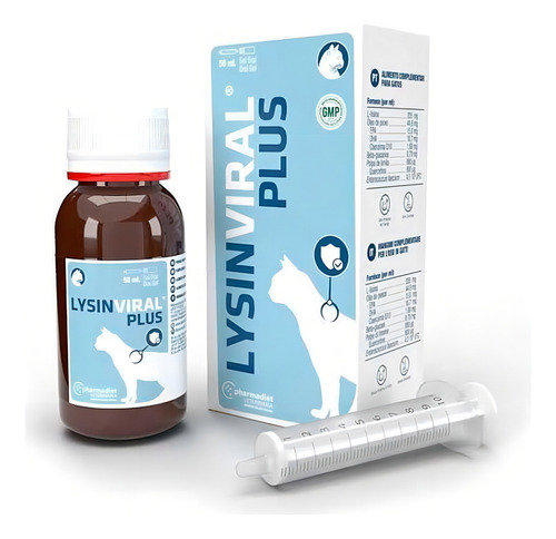 Lysinviral Plus Para Gatos 50 Ml Lisina Coenzyma Omega