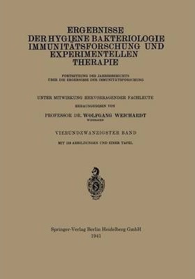 Ergebnisse Der Hygiene Bakteriologie Immunitatsforschung ...