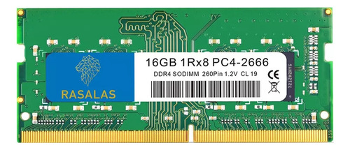 16gb Ddr4-2666Mhz Memoria Ram Gamer Rasalas Pc4-21300 Sodimm Laptop 1.2v