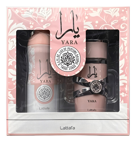 Set Lattafa Yara Edp 100 Ml + Deo Spray 200 Ml Set 2 Pcs