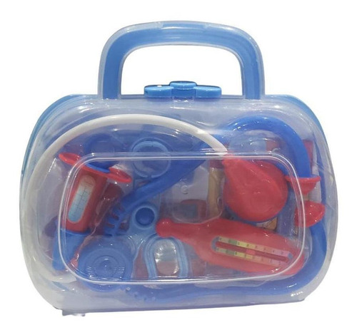 Kit Maleta Médico Enfermeiro Doutor Azul Infantil