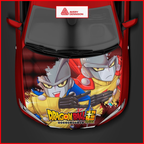 Vinil Para Cofre Automotriz Avery Dragonball #2 - 125x155cm