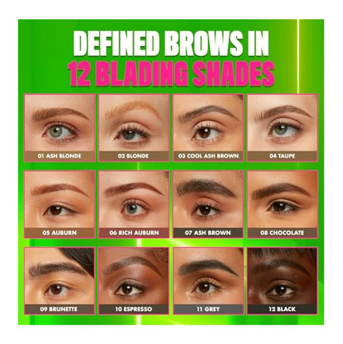 Lápiz De Cejas Blade Shade De Nyx Professional Makeup, Tono