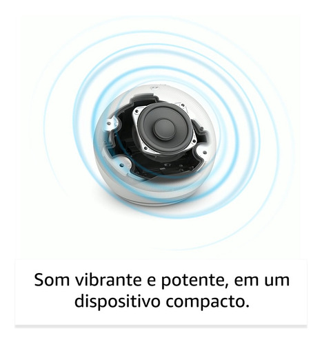 Echo Dot 5a Geração Glacier White Amazon Glacier White