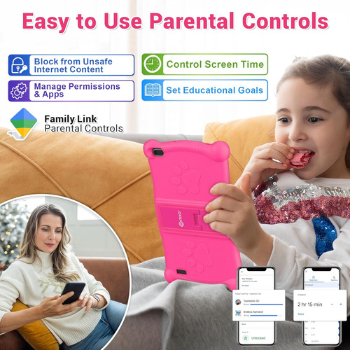 Tablet Contixo V10 Rosa, 7'', Con Lapiz, Wifi, 16 Gb Hd