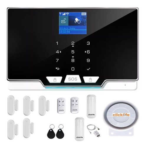 Alarma Casa Negocio Gsm Wifi Inalambrica Kit 7 Sensores/app