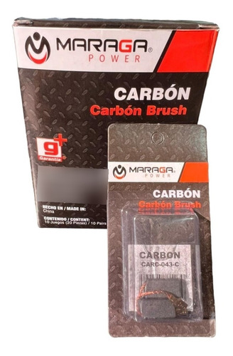 Maraga Power - Carbón Brush - Carc-043-c - Caja C/10 Pares