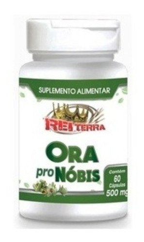 Ora Pro Nobis 500mg 60 Cápsula Vitaminas B1 B2 B3 Sabor Without flavor