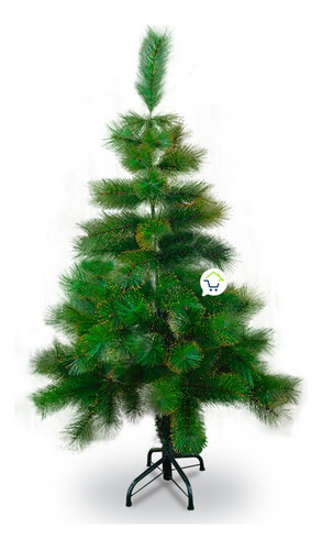 Árbol Navidad Pomposo 1.20 M 90 Ramas Brillos Dorados Yg5343