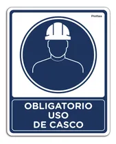 Comprar Señalamiento Obligatorio Uso Casco De Seguridad Señal 30x40