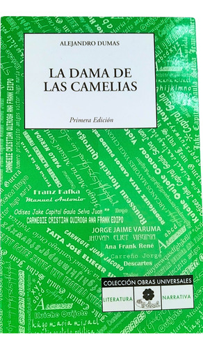 Libro La Dama De Las Camelias Por Alejandro Dumas