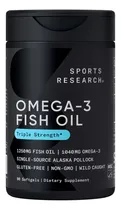 Comprar Omega 3 Sports Research 90 Softgel Sin Sabor Con Aceite De Pescado De Alaska Salvaje Omega-3 1250 Mg Con Epa Y Dha 90 Cápsulas Blandas Sin Omg Y Sin Gluten