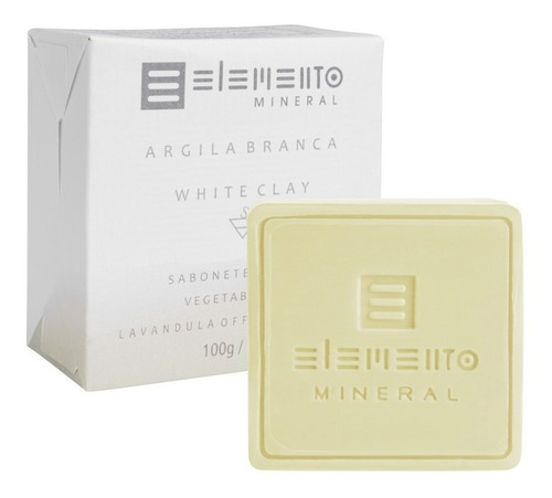 Sabonete Argila Branca 100 Gr - Elemento Mineral