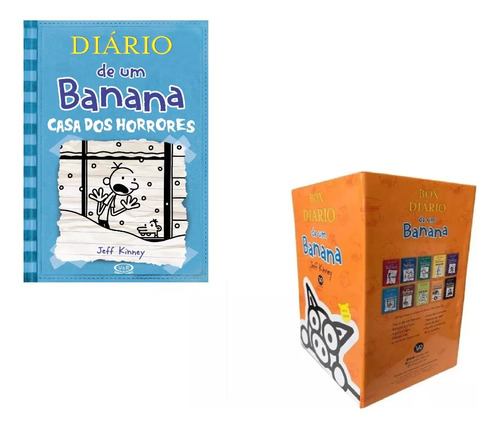 Kit Com Livro Diário De Um Banana 6 + Caixa Organizadora
