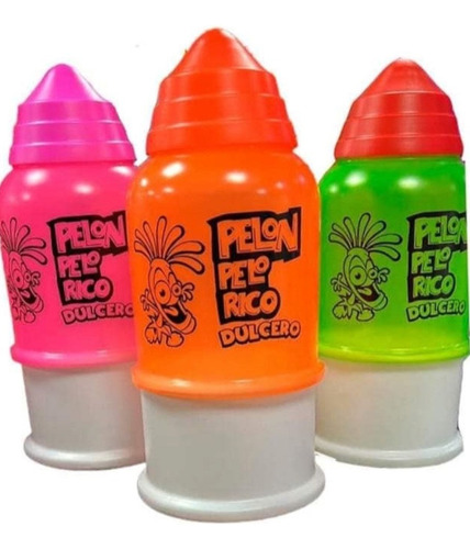 2 Vaso Dulcero Fiesta Regalo Pelon Pelo Rico Gigante 