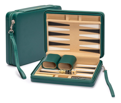 Juego De Mesa Portátil Backgammon Damas Y Tablero Magnético