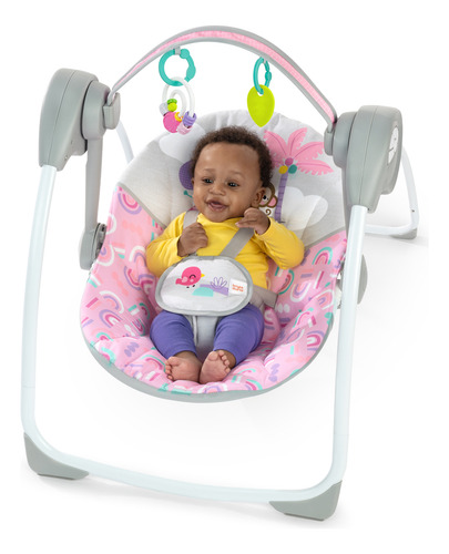 Columpio Portatil Pink Paradise De Bright Starts 16906 Rosa Pink Paradise