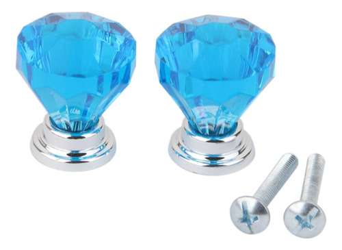 2 Unids Cristal Diamante Pequeña Sala De Cristal Cajón .