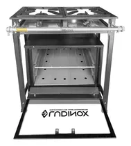 Comprar Fogão Alta Pressão Industrial 2 Bocas 30x30 Caulim 6 Chamas