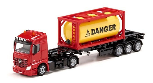 Mercedes-benz Truck With Tank Container By Siku # 3922  1/50