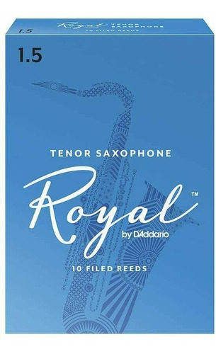 Set De 10 Cañas Para Saxofón Tenor Dureza 1.5 Rico Royal