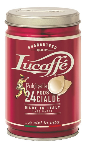 Cafe Lucaffe Pulcinella Cialde Pods 24 Pods. E.s.e.