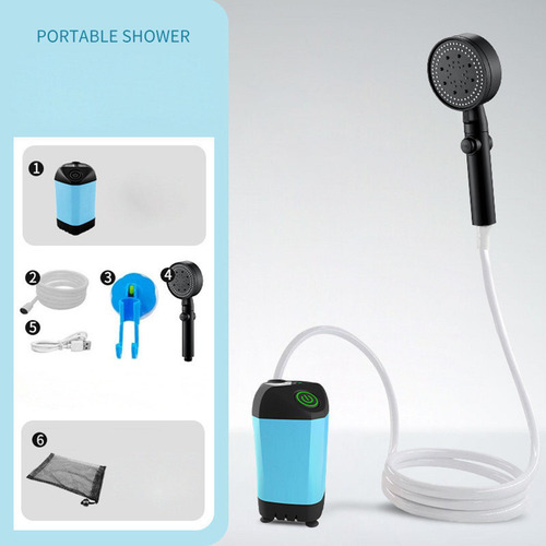 Ducha Portátil Multifunción Para Camping Con Control De