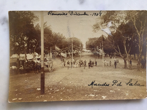 Postal Romerias Del  Pueblo De  Chascomus Año 1919