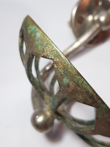 Imagen 10 de 10 de Antigua Jabonera Y Portavaso Bronce Niq Circa 1920 Mag 56398