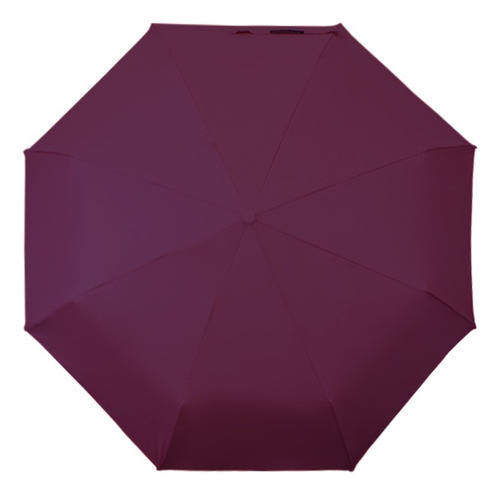 Paraguas De Bolsillo Sombrilla Automática Colores Lisos Color Morado Diseño De La Tela Liso