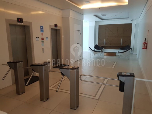 Imagem 3 de 8 de Conjunto Comercial De 38m², Com Ar-condicionado, Vão Livre, Banheiro, Sacada, 1 Vaga - Água Branca - Cf64968
