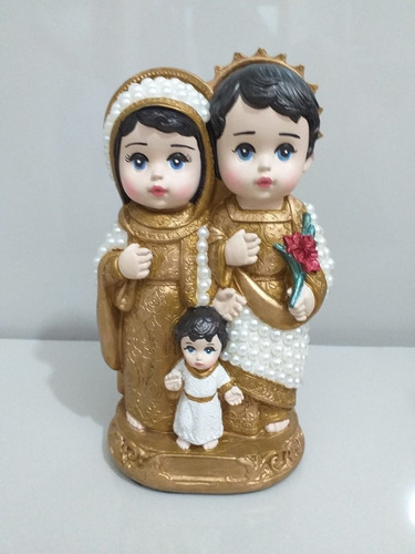 Sagrada Família Baby Com Pérolas  20 Cm