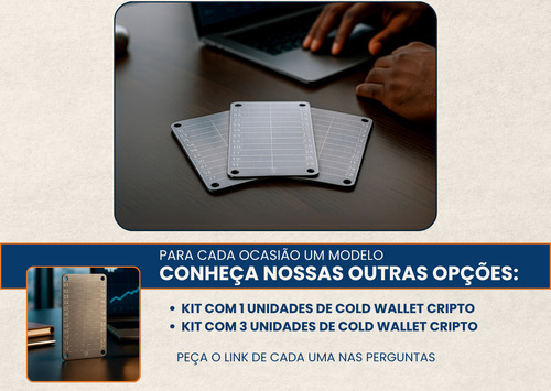 Kit 2 Un Cold Wallet Bitcoin Proteção Para Criptomoedas