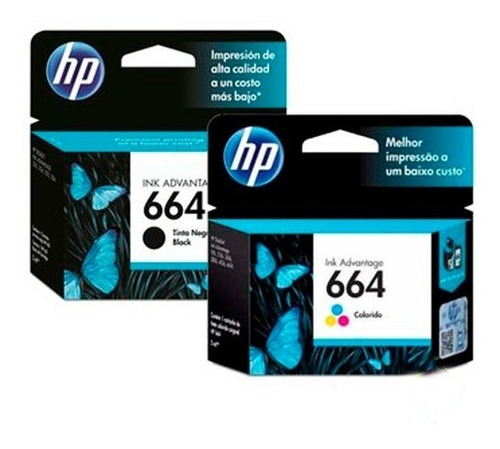 Cartucho Hp 664 Pack X2 Color Y Negro 20% De Dto - Digitech